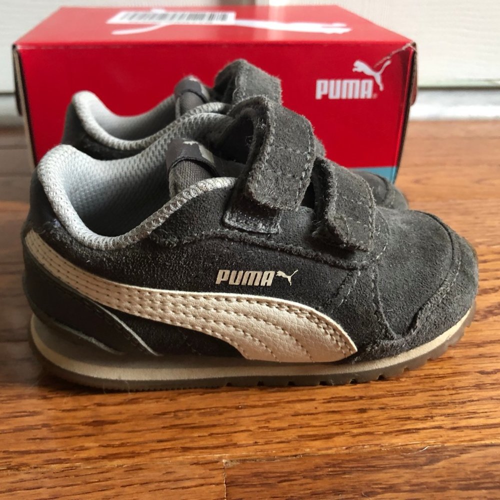 Puma Toddler Sneaker (Grey Suede) Size 6